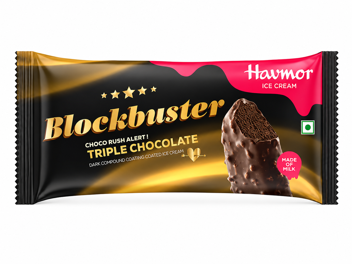 Havmor Triple Chocolate Blackbuster 80ml MRP 220