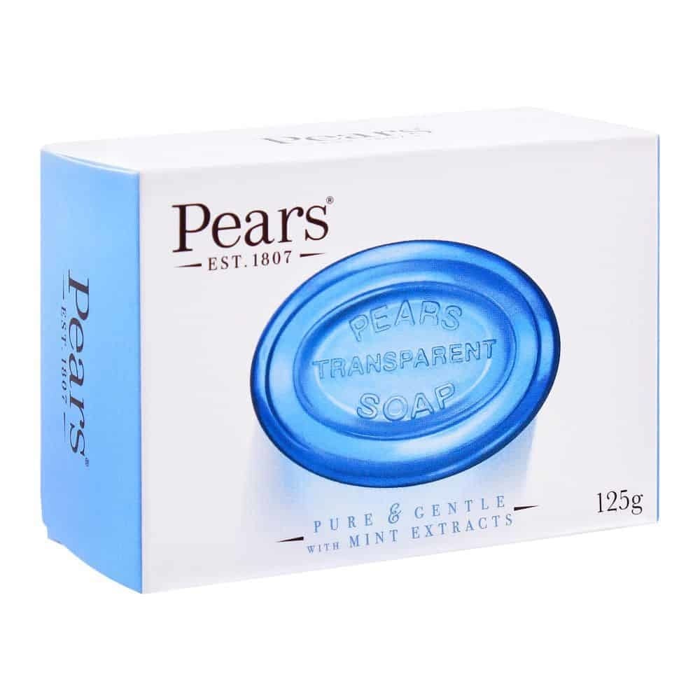 Pears Soap Blue Bar 125gm With Mint Extracts MRP 175