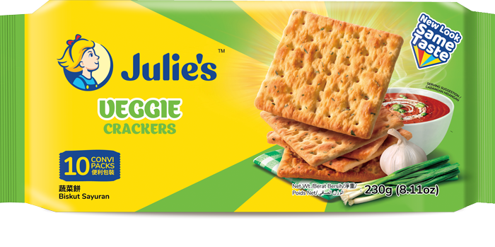 Julies Veggie Crackers 122gm MRP 249