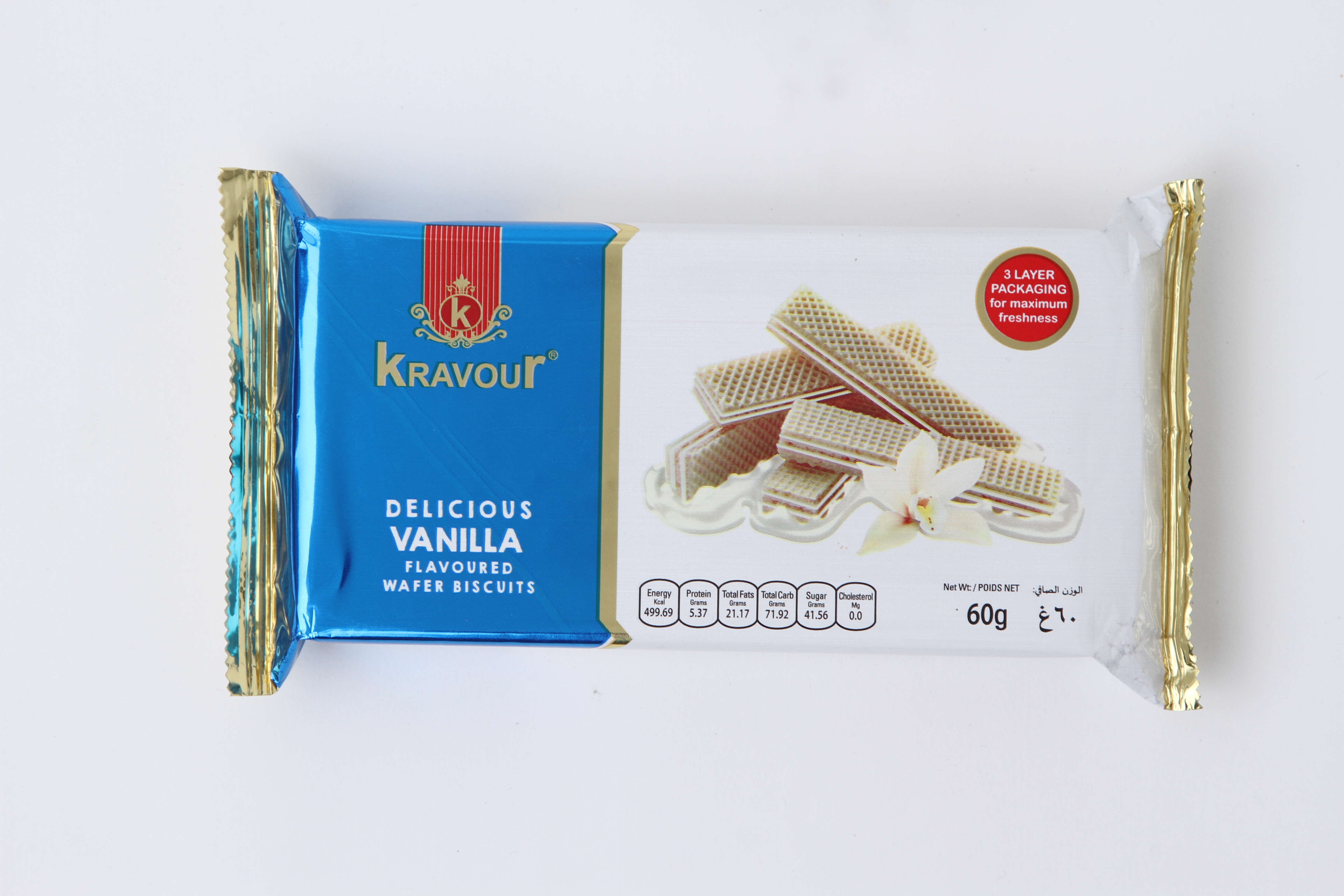 Kravour Wafer Biscuits Vanilla Flavor 60g MRP 110
