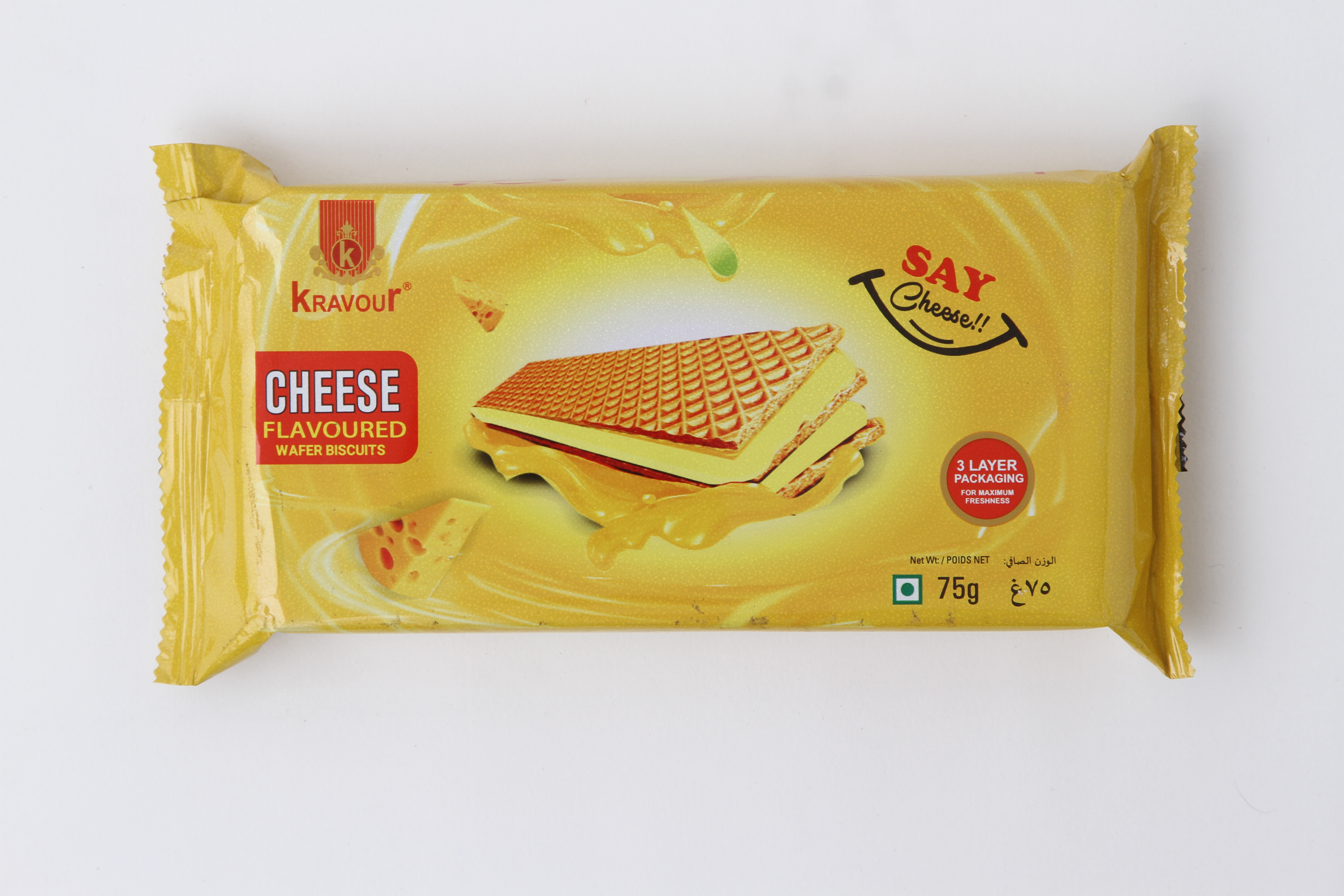 Kravour Wafer Biscuits Cheese Flavor 60g MRP 110
