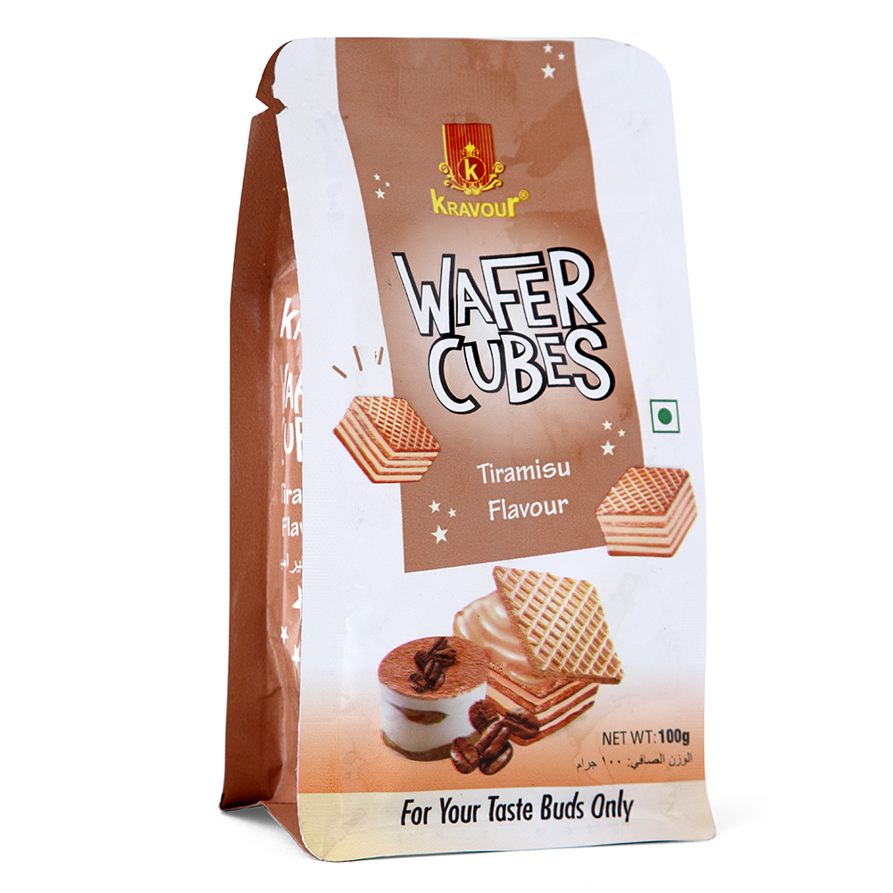 Kravour Wafer Cubes Tiramisu Flavor 100g MRP 199