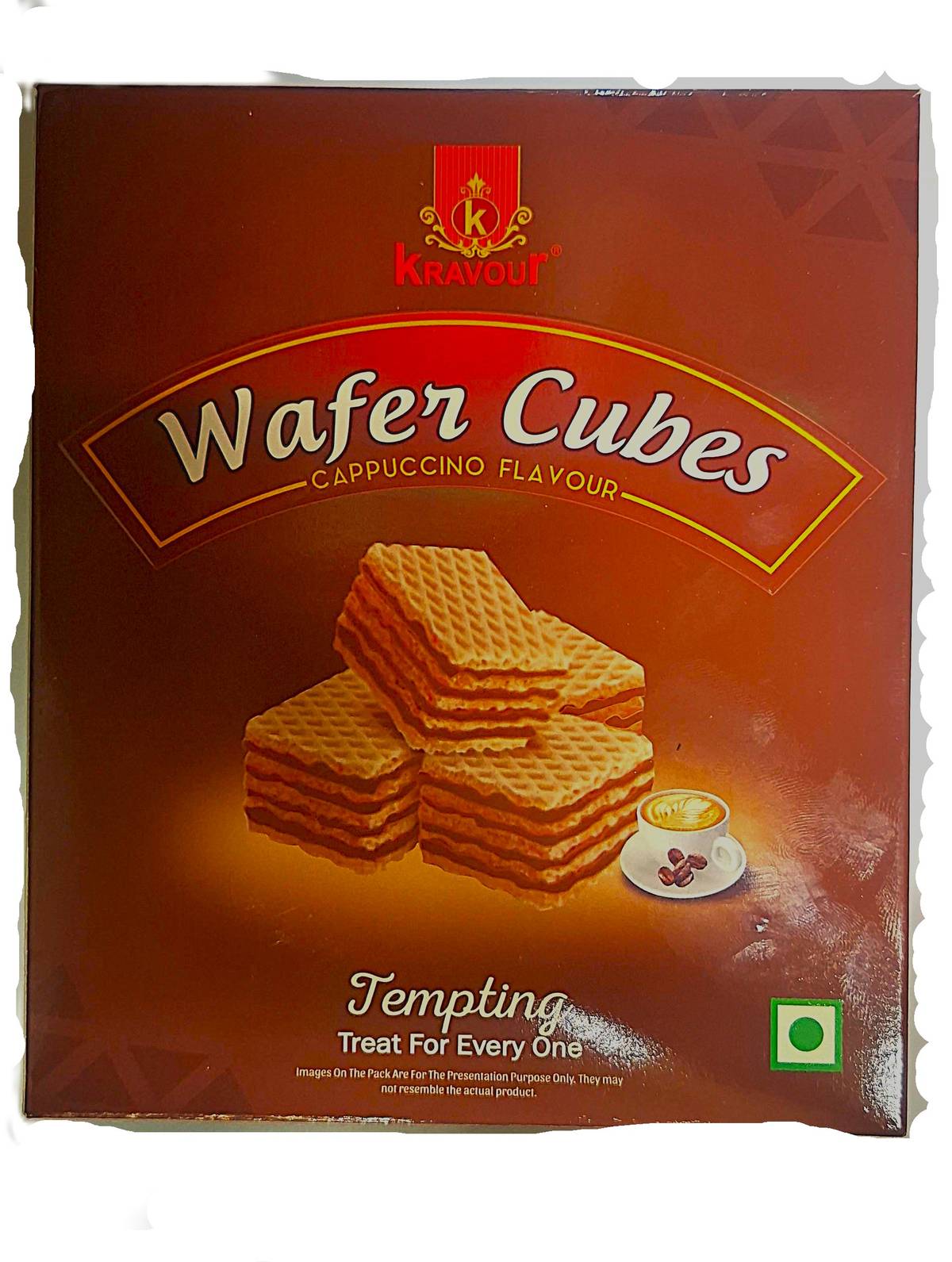 Kravour Wafer Cubes Cappuccino Flavor 100g MRP 199