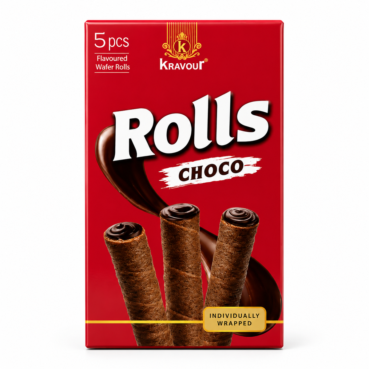 Kravour Wafer Rolls Choco Flavour 50g MRP 99