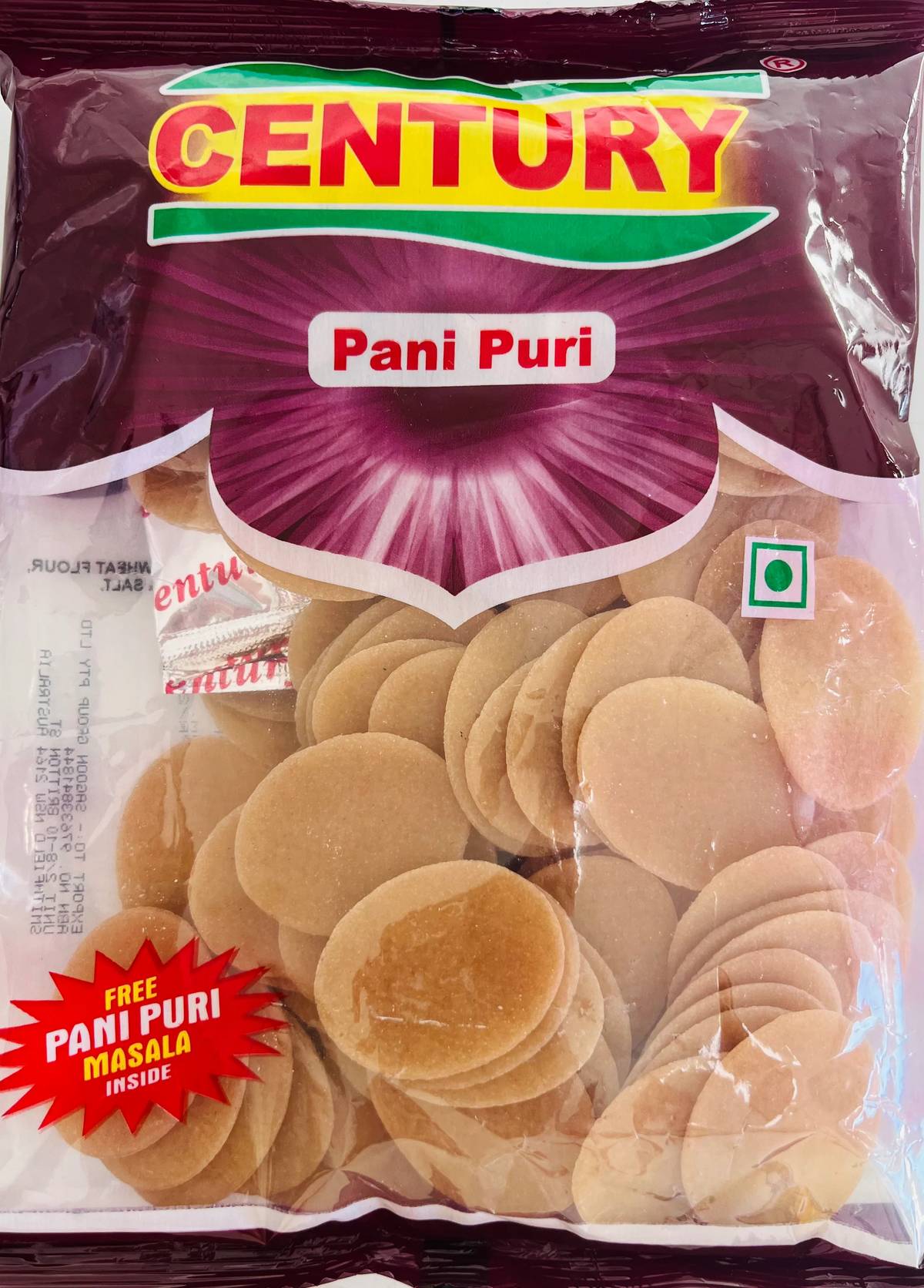 Century Panipuri 160g MRP 65