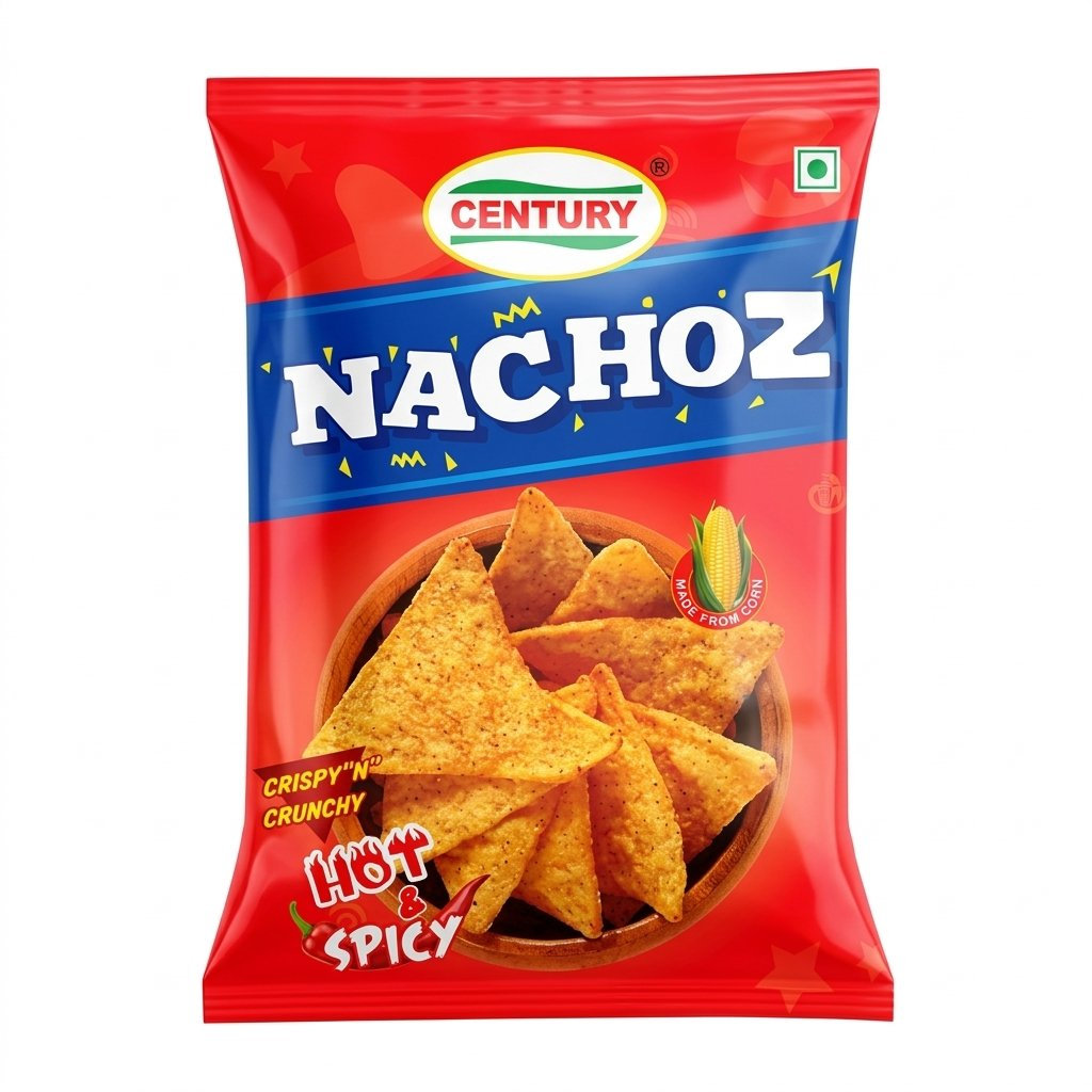 Century Nachoz Hot & Spicy 68g MRP 50
