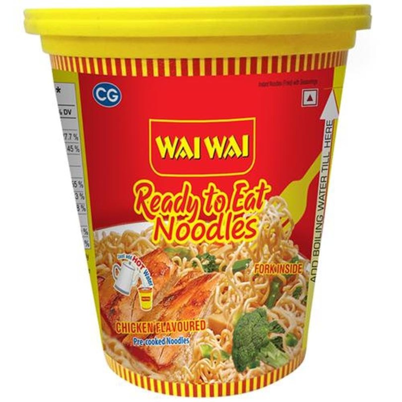 Wai Wai Cup Noodles Chicken 65g MRP 50
