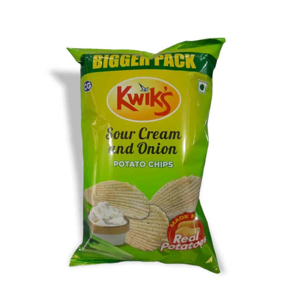 Kwiks Potato Chips Sour & Onion 67g MRP 70