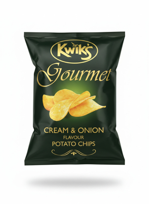 Kwiks Gourmet Cream & Onion Chips 41g MRP 50