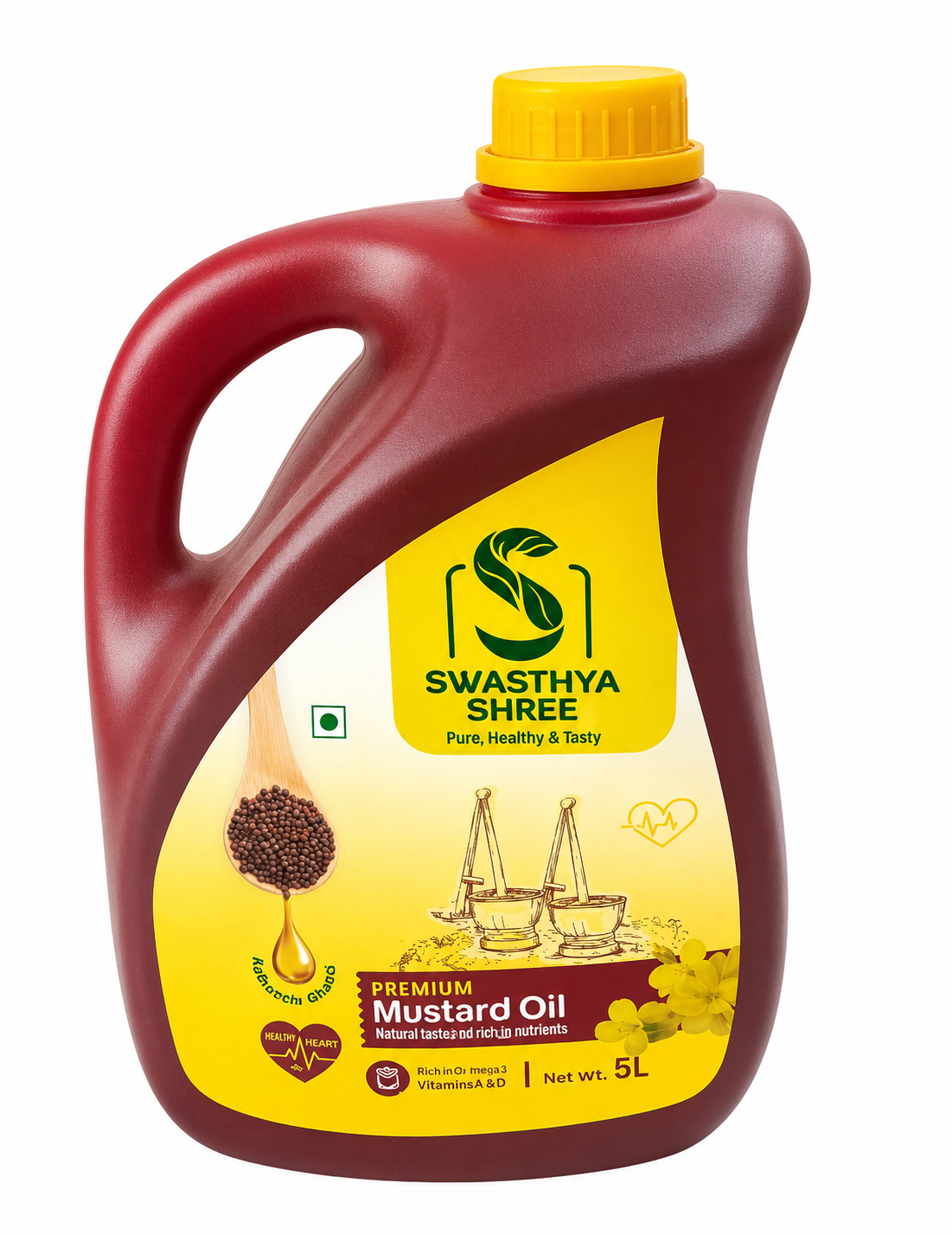 Swyastha Shree Mustard Oil Premium 5000ml MRP 2250