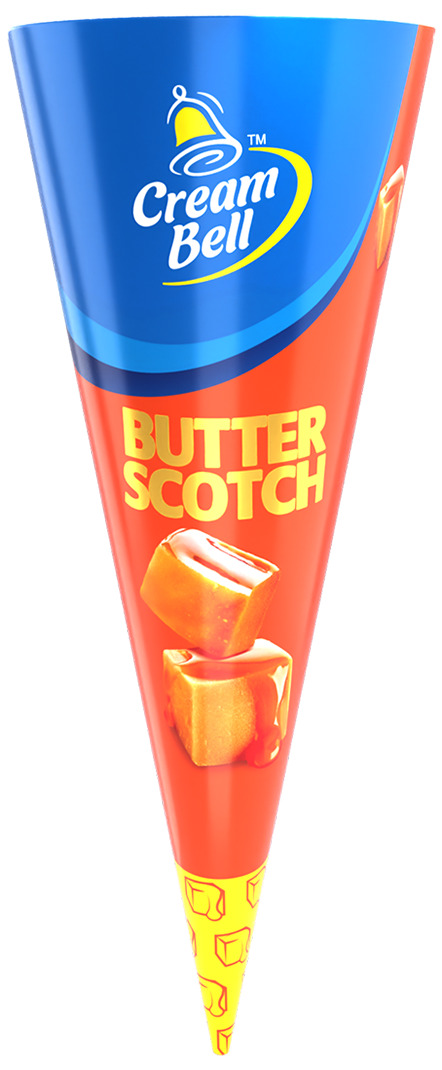 Cream Bell Butterscotch Ice Cream Cone 105ml MRP 120