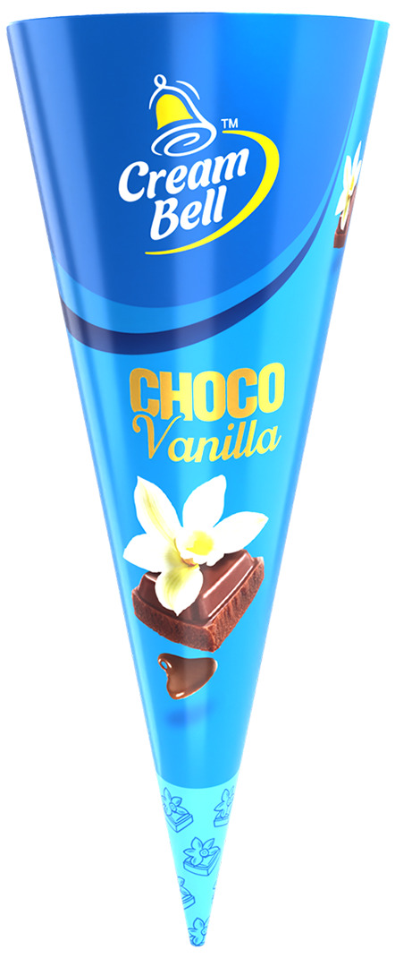 Cream Bell Choco Vanilla Ice Cream Cone 100ml MRP 100