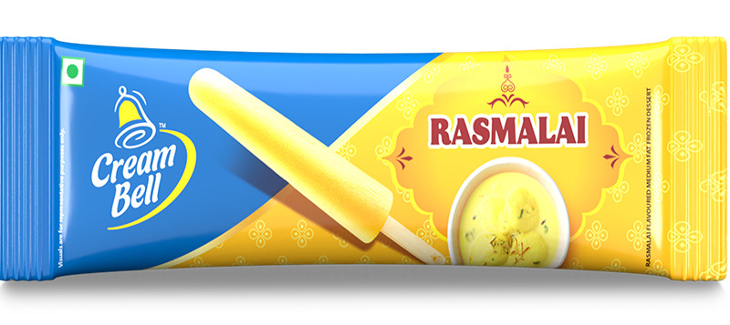 Cream Bell Rasmalai Ice Cream Kulfi 55ml MRP 80