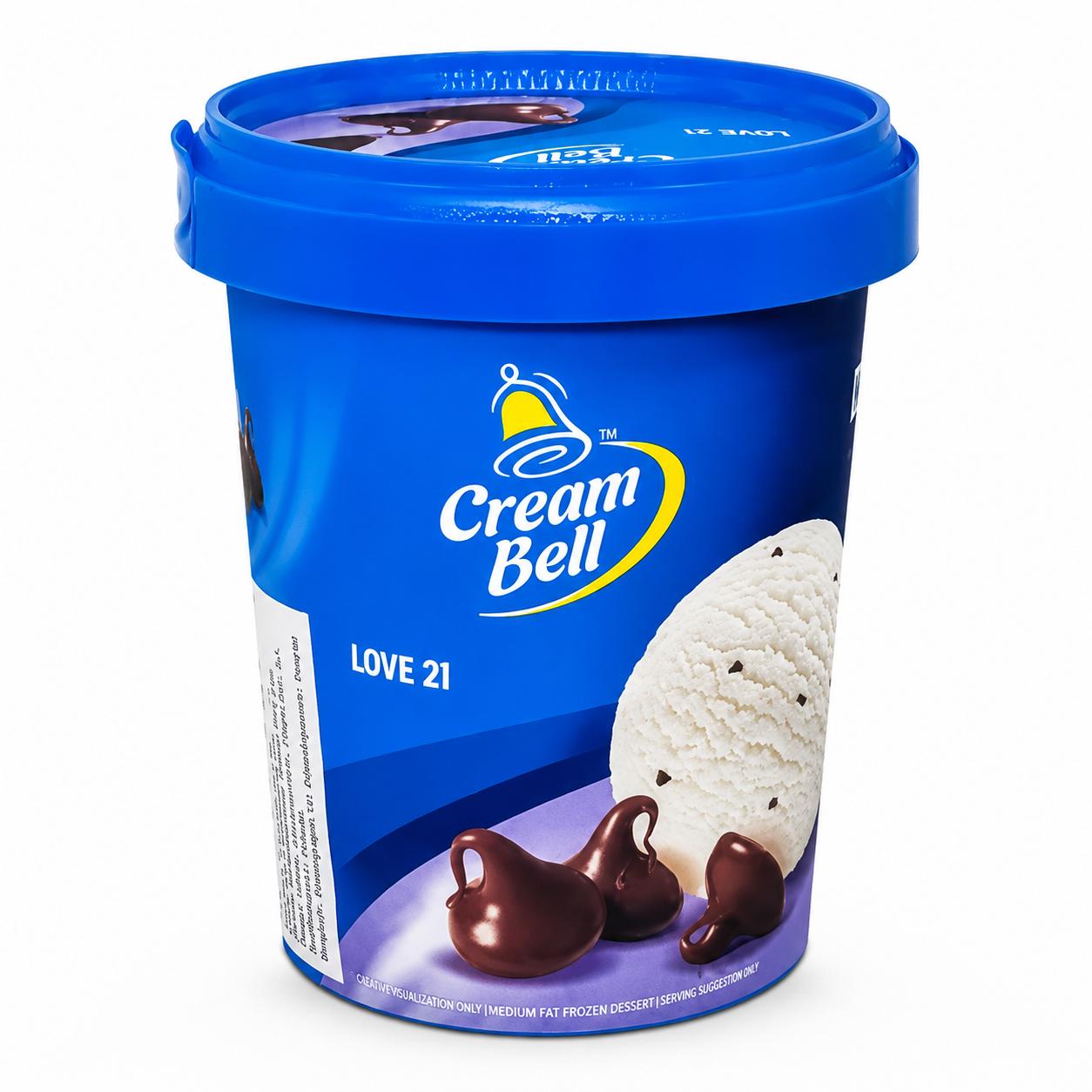 Cream Bell Love 21 Ice Cream Tub 500ml MRP 250