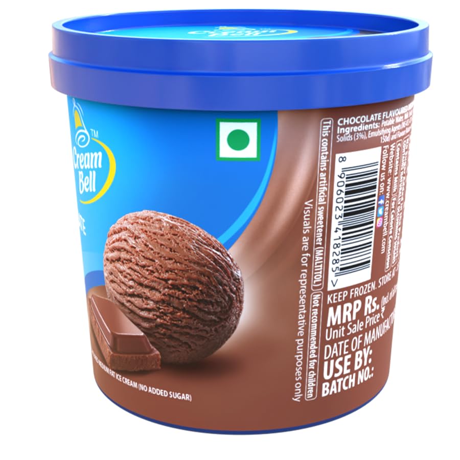 Cream Bell Chocolate Choco Chip Ice Cream Tub 500ml MRP 340