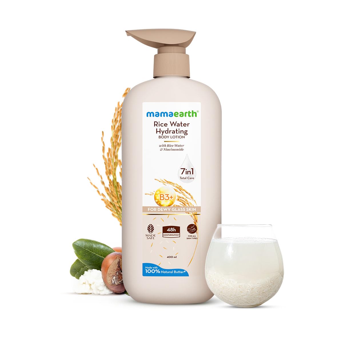 Mamaearth Rice Water Hydrating Body Lotion 400ml MRP 798
