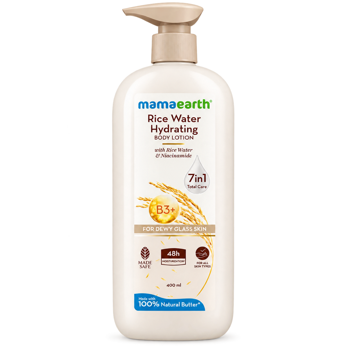 Mamaearth Rice Water Hydrating Body Lotion 400ml MRP 798