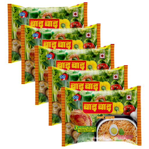 Wai Wai Masala Noodles Jumbo (60g x Pack of 5) MRP 100