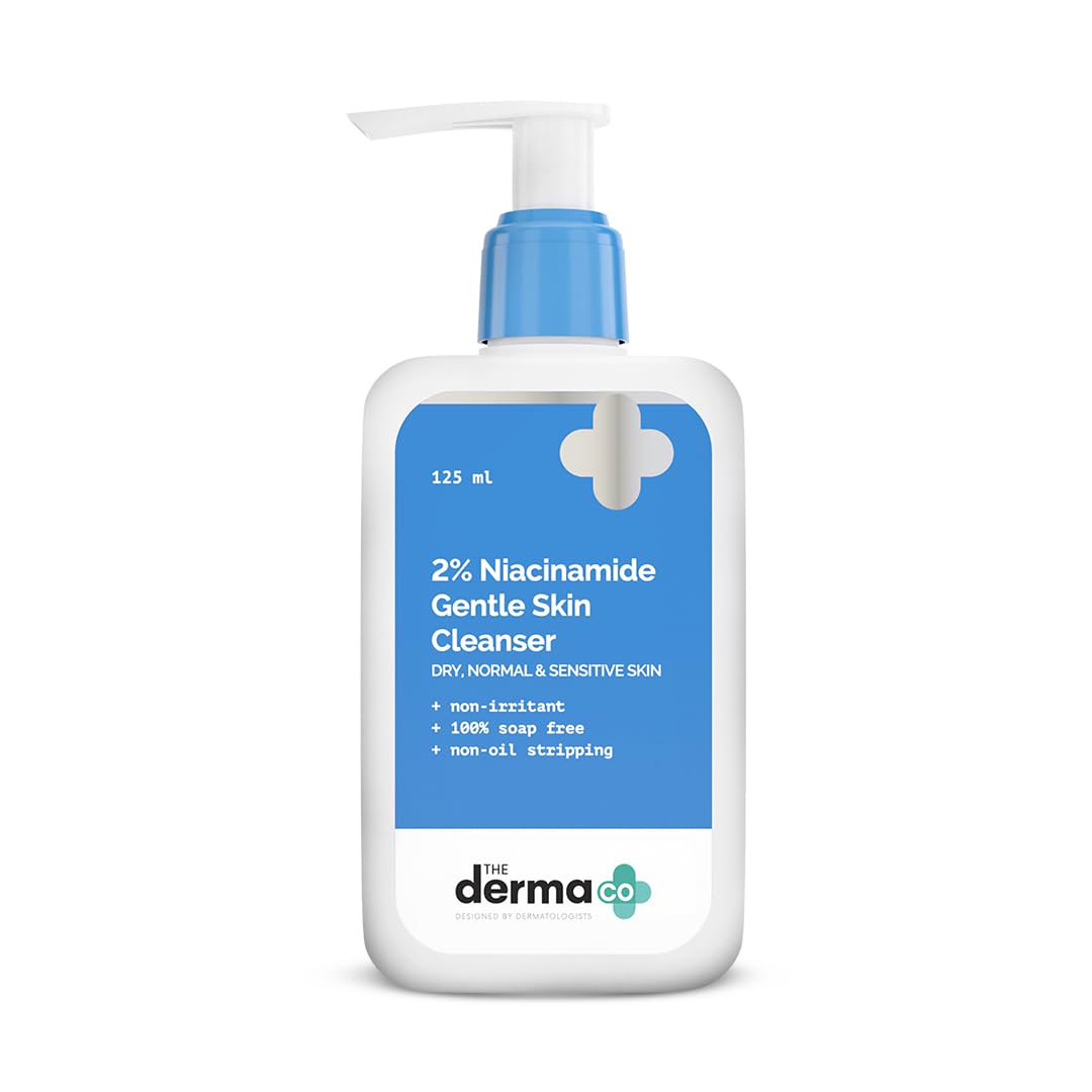 The Derma Co 2% Niacinamide Gentle Skin Cleanser for Sensitive, Dry, Normal Skin  125 ml MRP 478