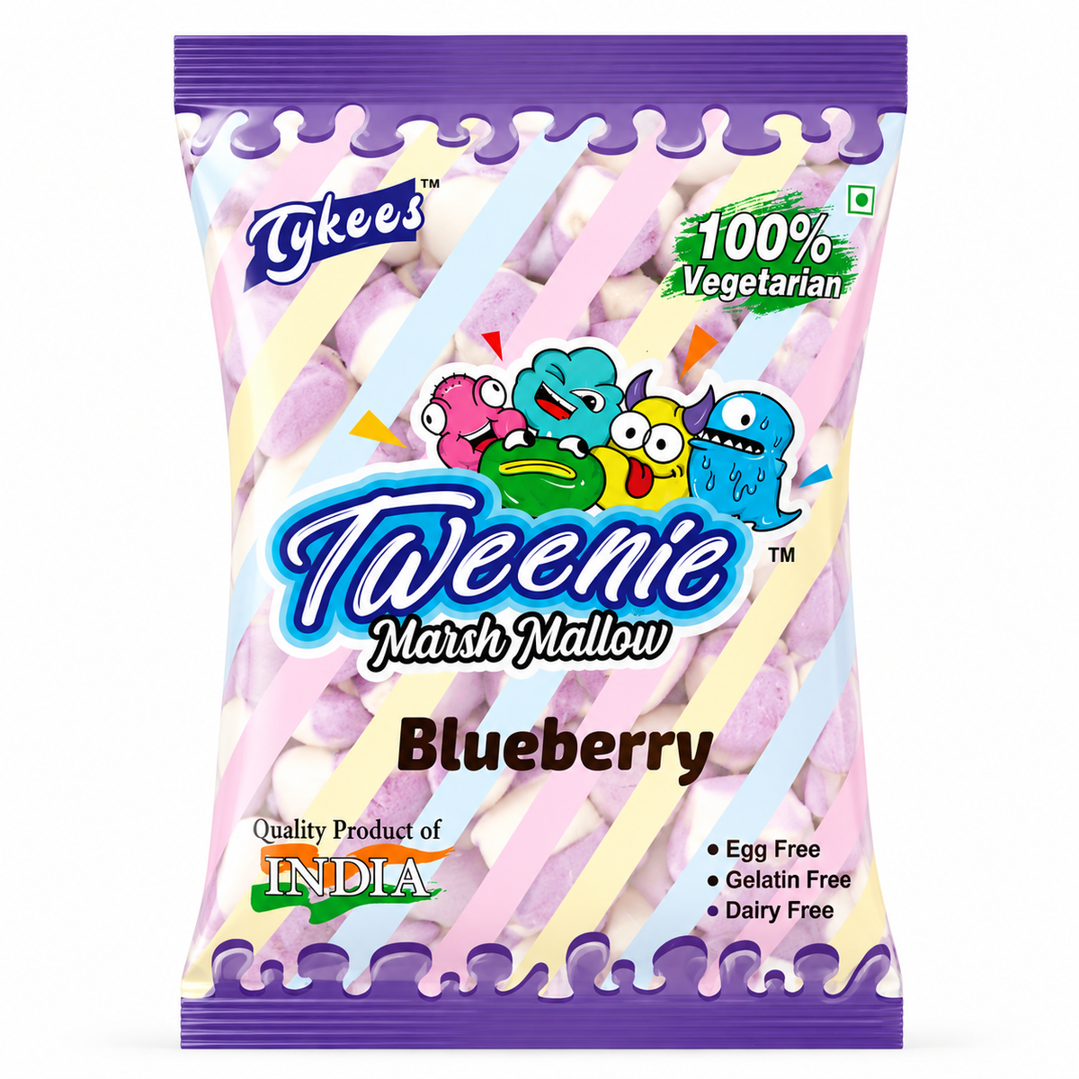 Tykees Tweenie Marshmallow Blueberry Flavor 50g MRP 135