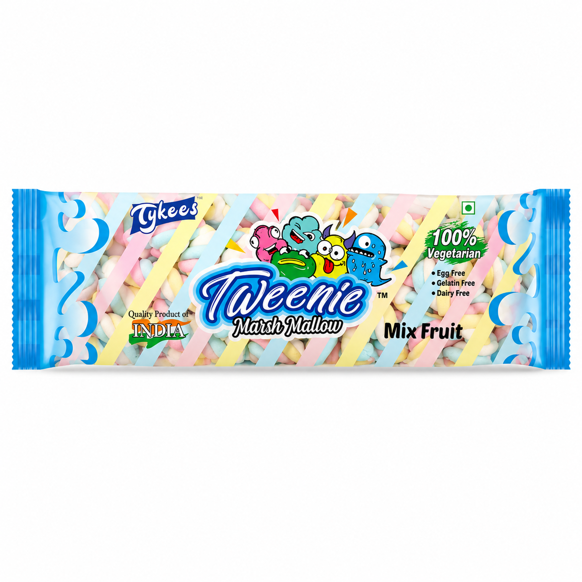 Tykees Tweenie Marshmallow Mix Fruit Flavor 120g MRP 260