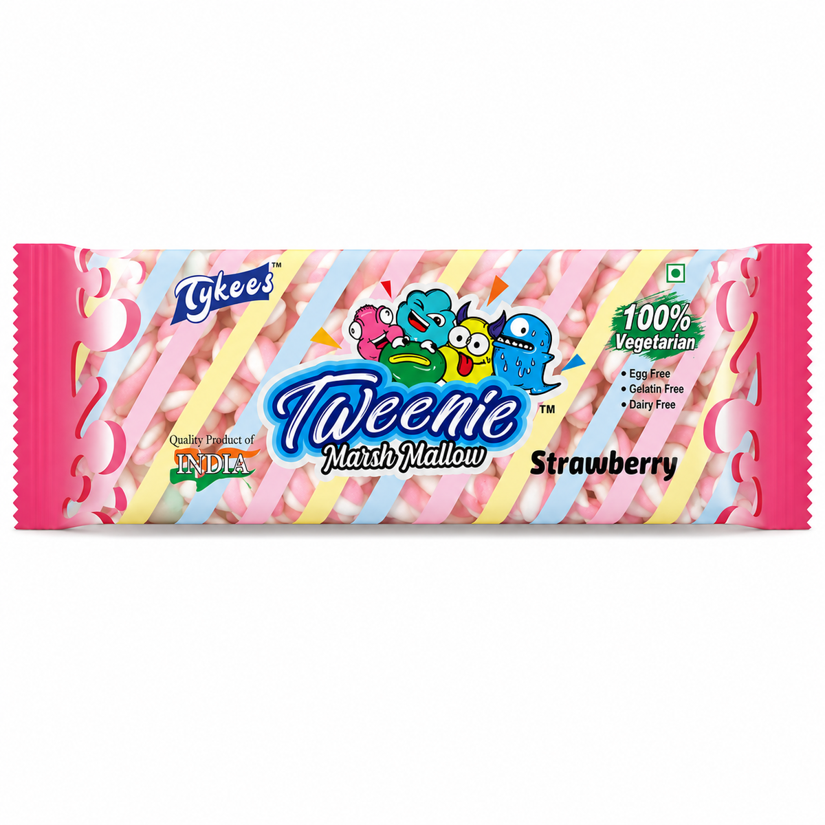 Tykees Tweenie Marshmallow Strawberry Flavor 120g MRP 260