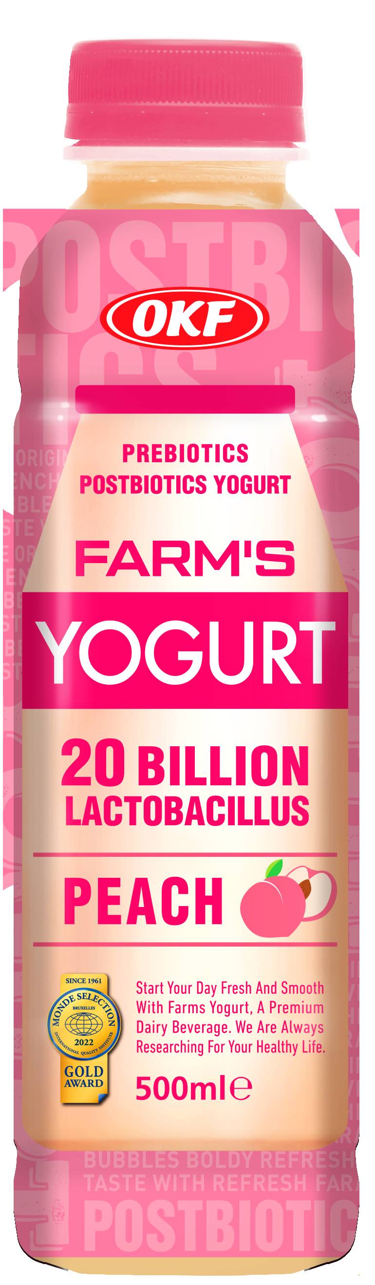 OKF Farm's Yogurt Peach 500ml MRP 395