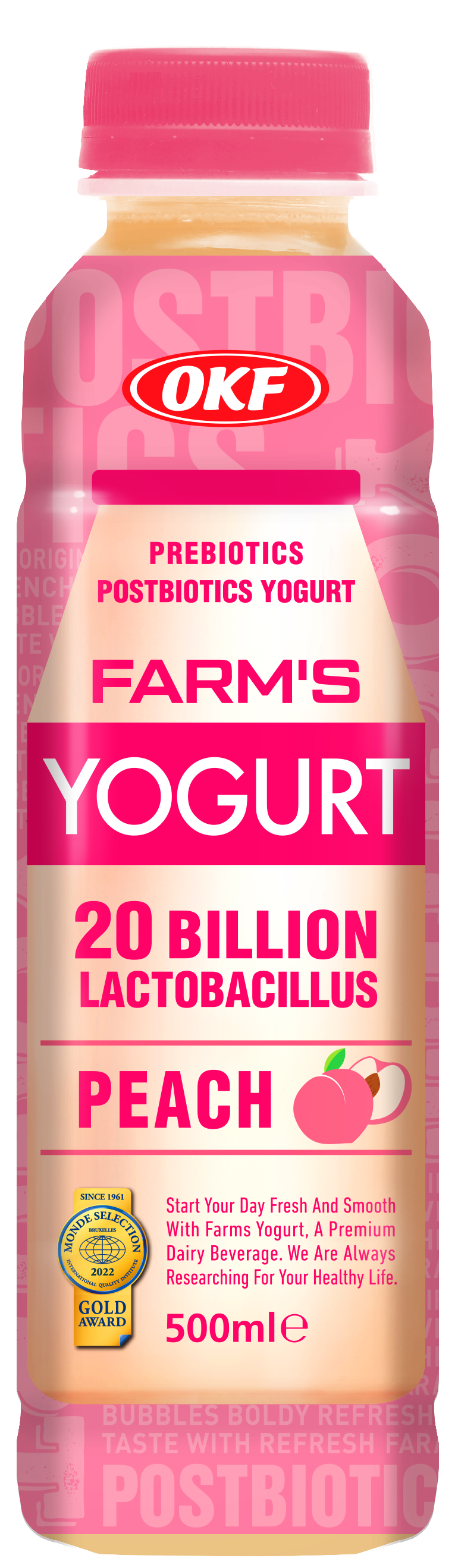 OKF Farm's Yogurt Peach 500ml MRP 395