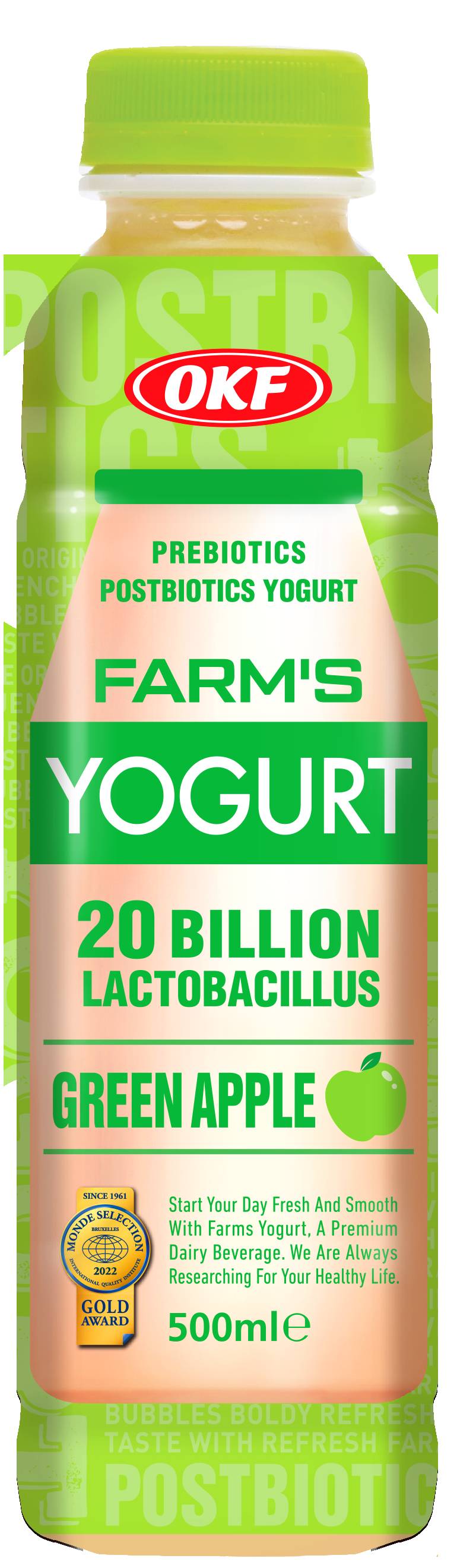 OKF Farms Yogurt Green Apple Juice 500ml MRP 395