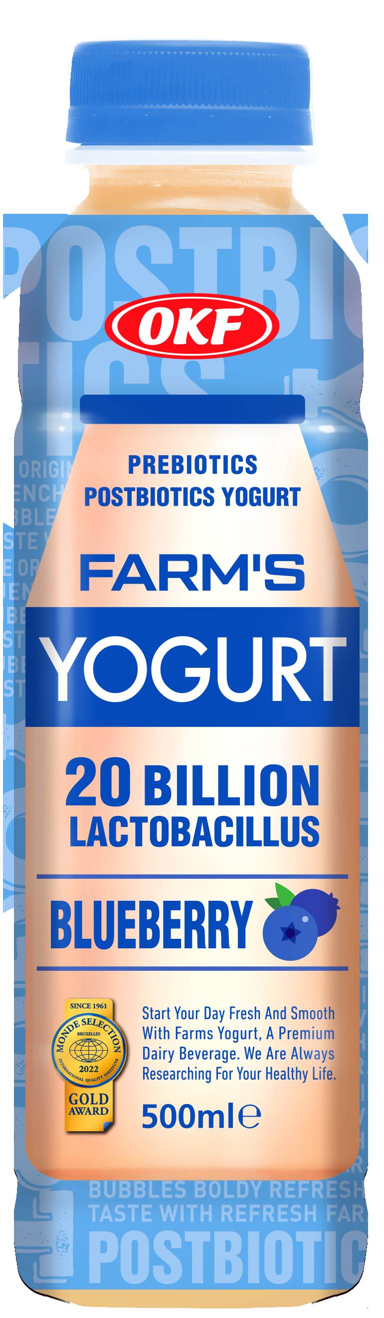 OKF Farms Yogurt Blueberry Flavor Juice 500ml MRP 395