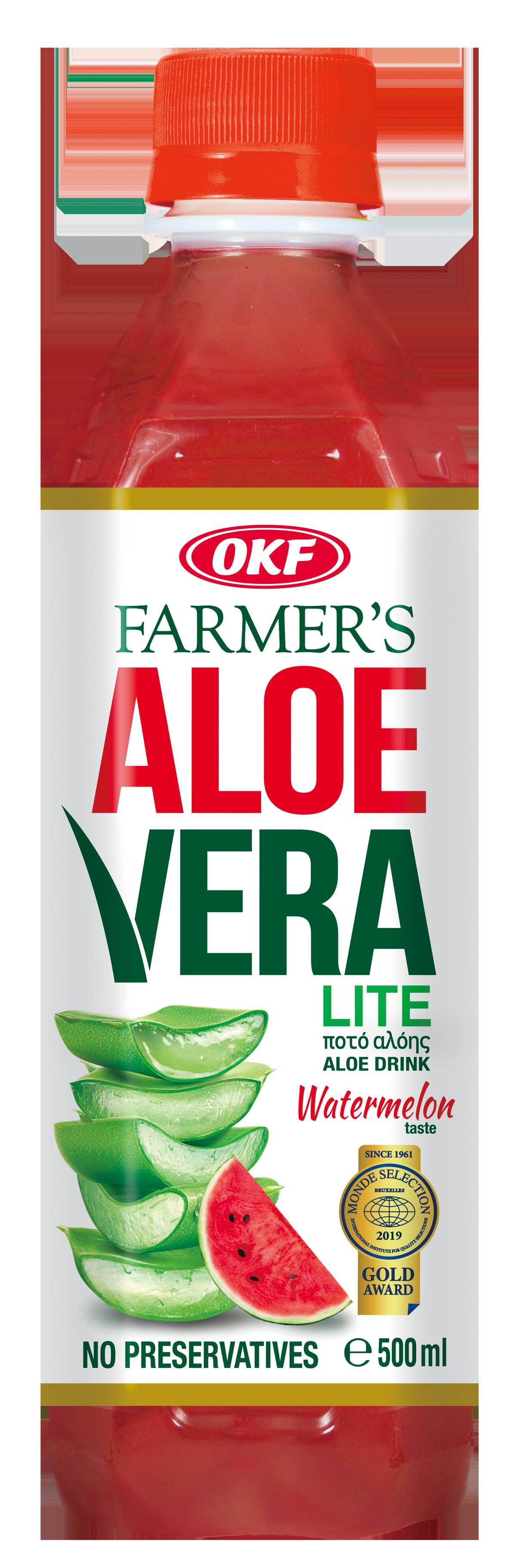 OKF Farmers Aloe Vera Drink Watermelon flavor 500ml MRP 280