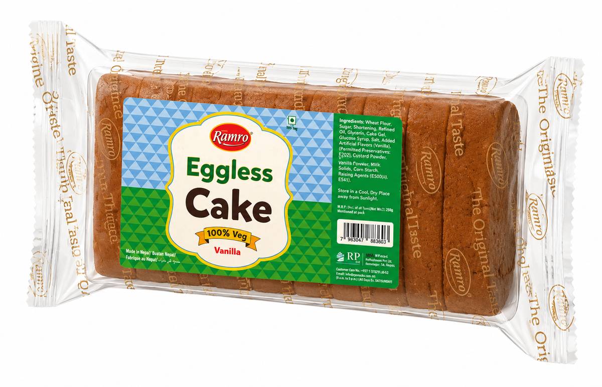Ramro Eggless Slice Vanilla Cake 200g MRP 170