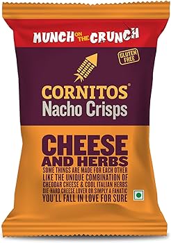 Cornitos Nacho Crisps Cheese & Herbs Flavor 55g MRP 115