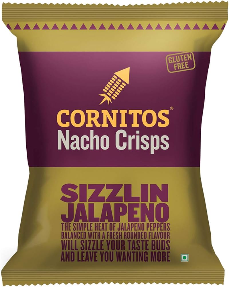 Cornitos Nacho Crisp Sizzlin Jalapeno Flavor 55g MRP 115