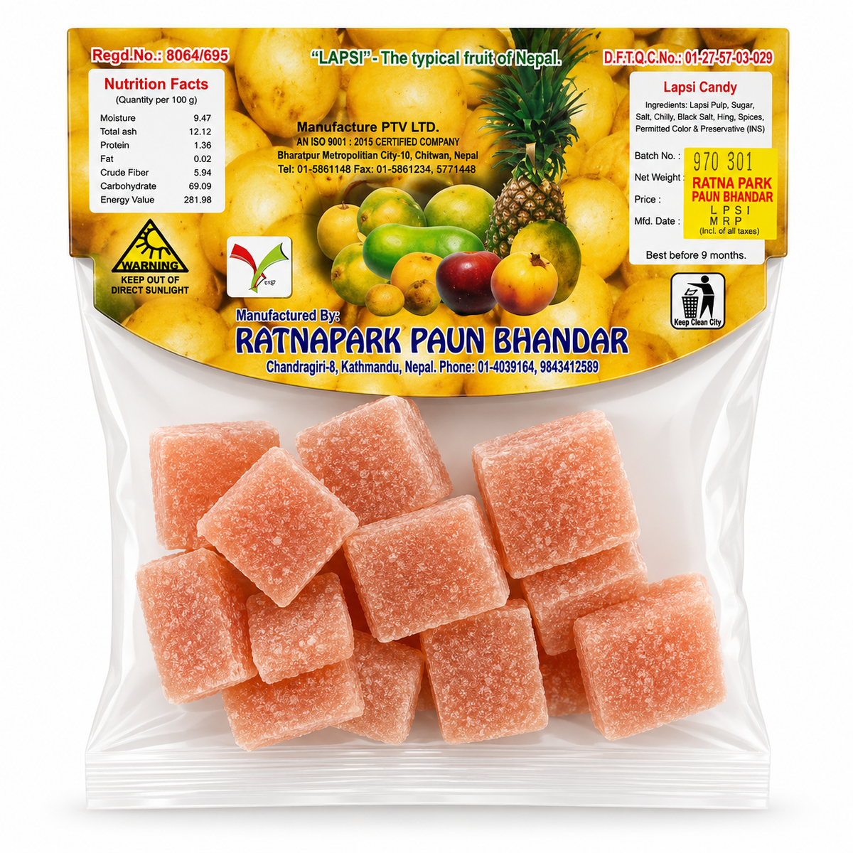 Ratnapark Lapsi Candy 70g MRP 100