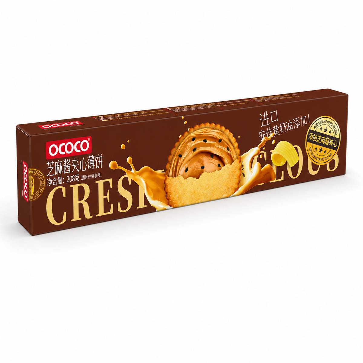 Ococo Sesame Butter Cream Thin Cookies 208g MRP 435