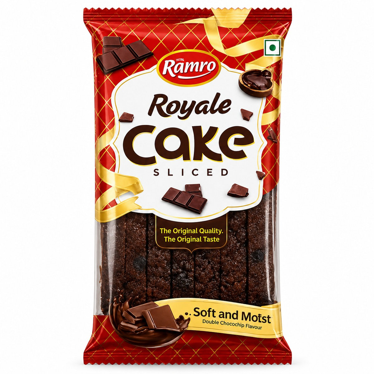 Ramro Royal Slice Cake Double Choco Chip Flavor MRP 180