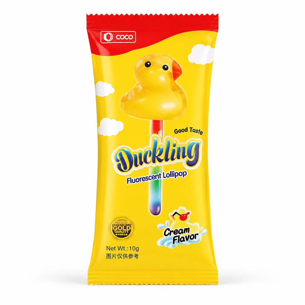 Ococo Duck Glowing Lollipop Cream Flavor MRP 30