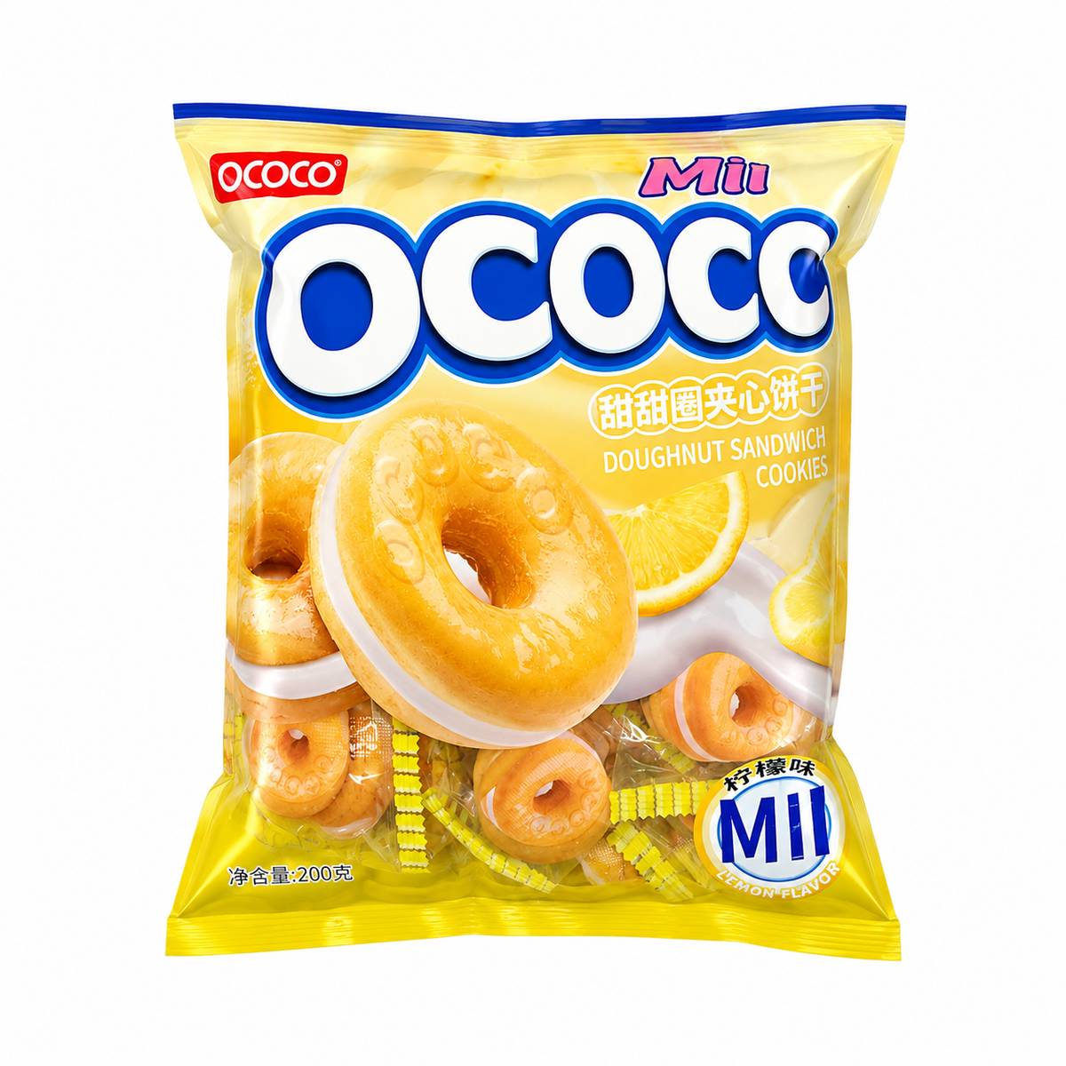 Ococo Donut Cookies Lemon Flavor 280g MRP 435
