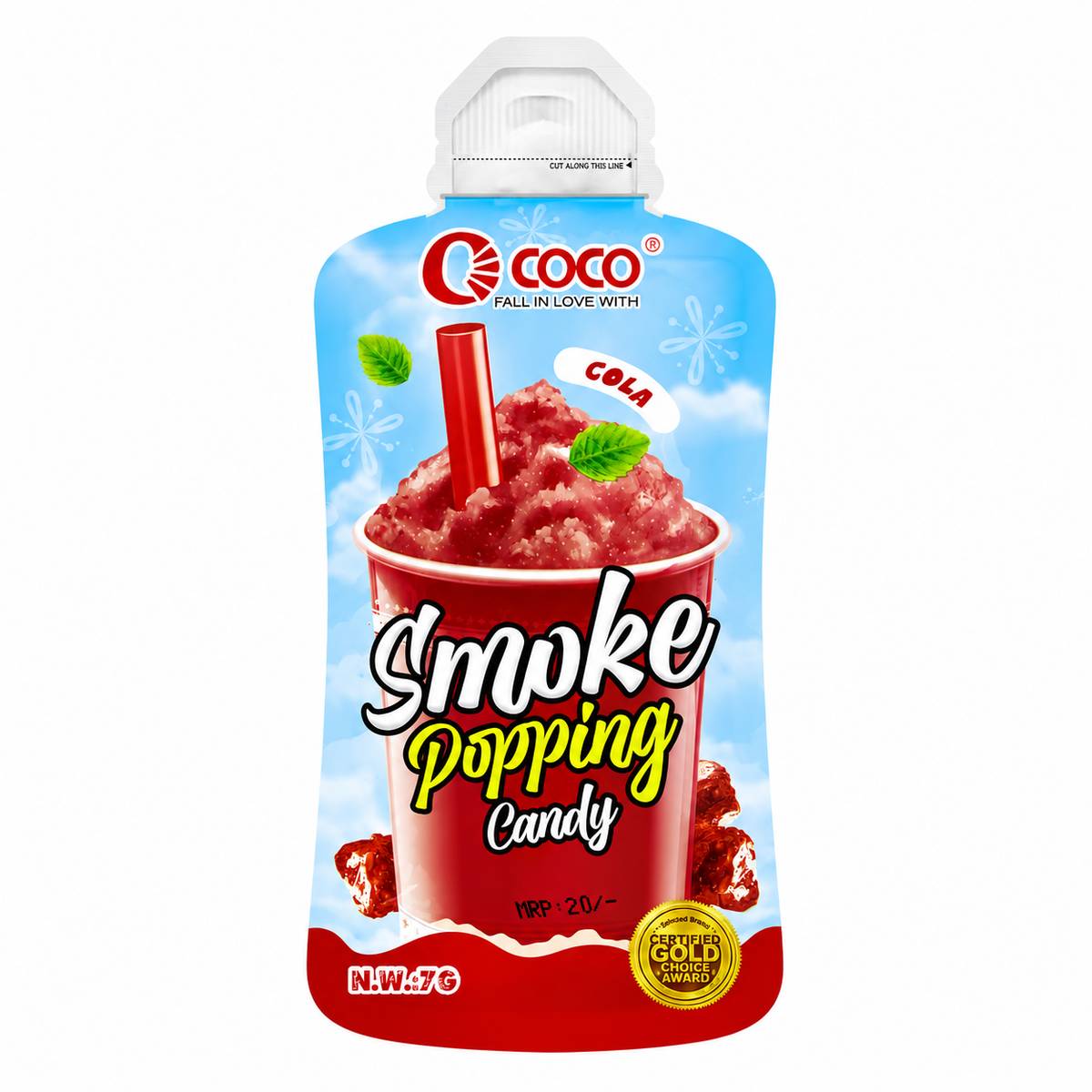 Ococo Smoke Popping Candy Cola Flavor 7g MRP 20