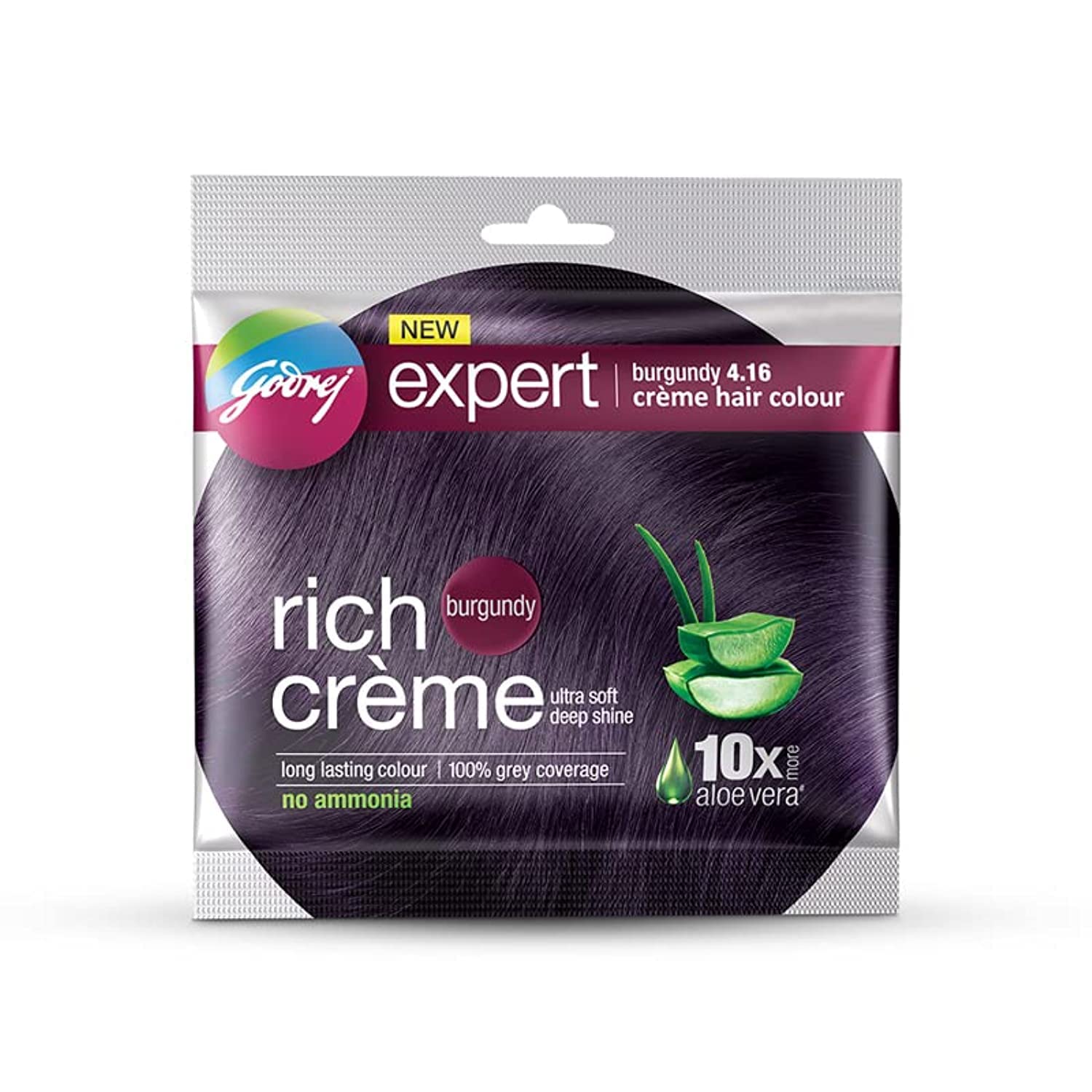 Godrej Expert Mini Burgendy 4.16 Creme Hair Colour MRP 25