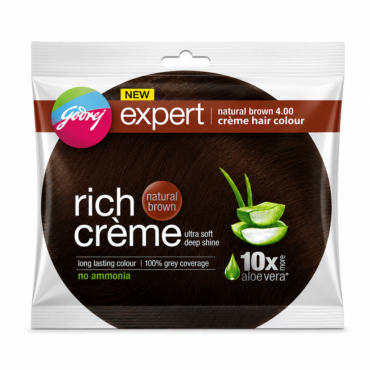 Godrej Expert Mini Natural Brown 4.00 Creme Hair Colour MRP 25