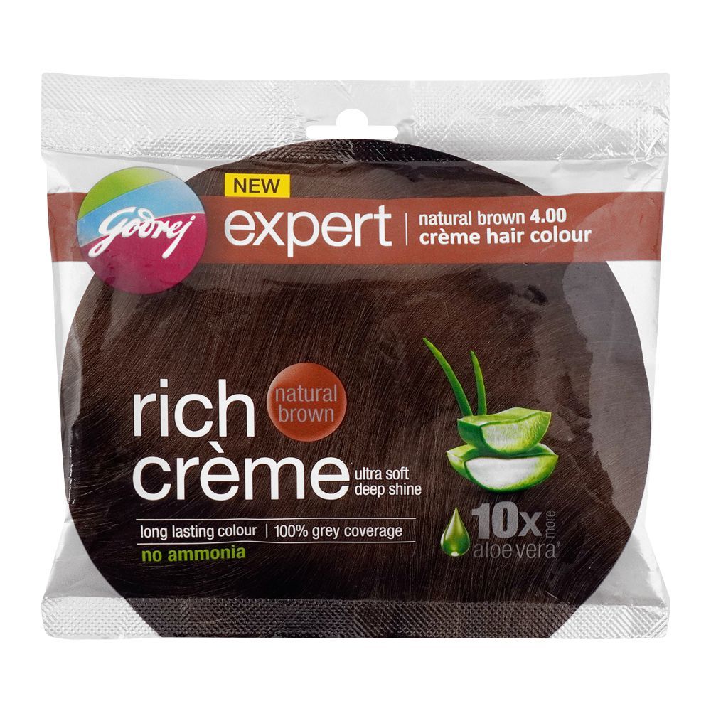 Godrej Expert Mini Natural Brown 4.00 Creme Hair Colour MRP 25