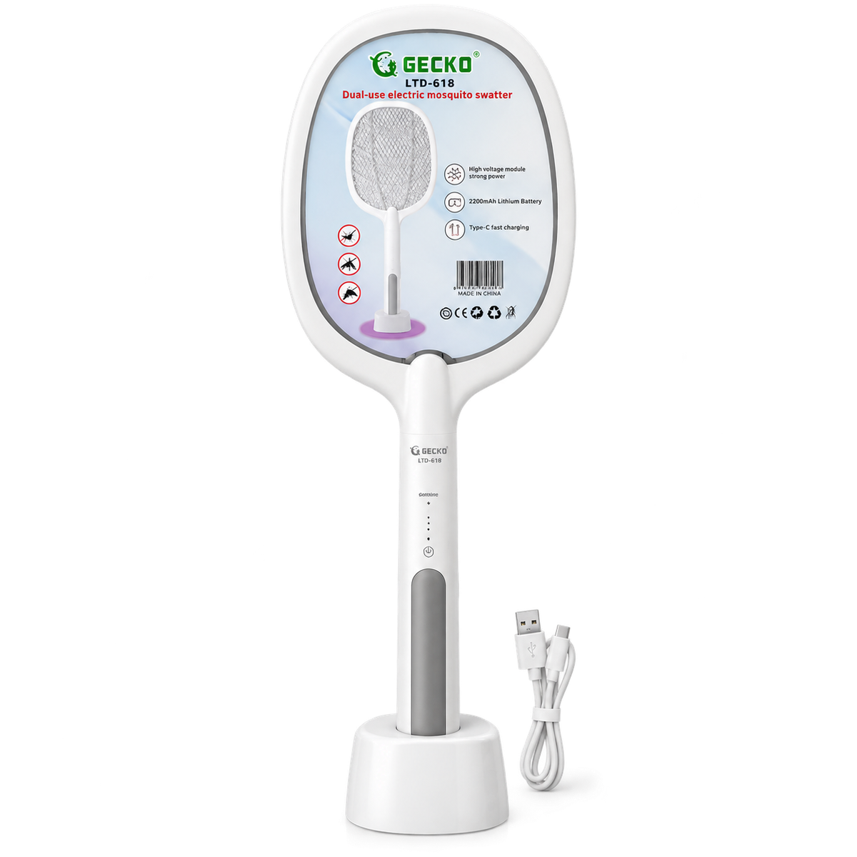 Gecko Dual-Use Electric Mosquito Racket MRP 950