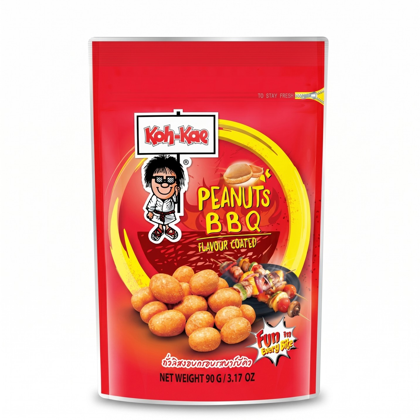 Koh-Kae BBQ Flavour Coated Peanuts with Smoky Barbecue Taste  90g MRP 195