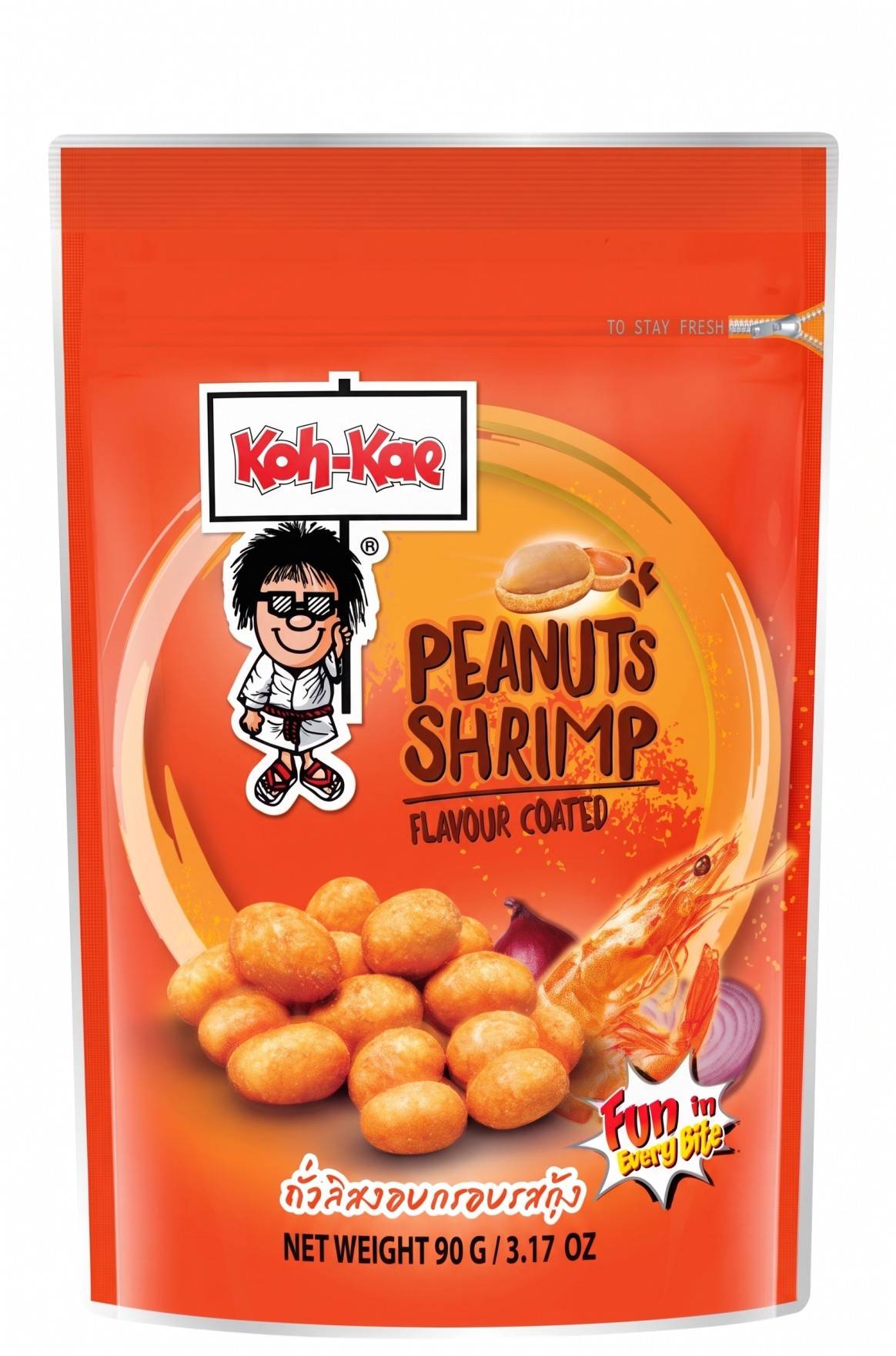 Koh-Kae Shrimp Flavour Coated Peanuts Snack 90g MRP 195