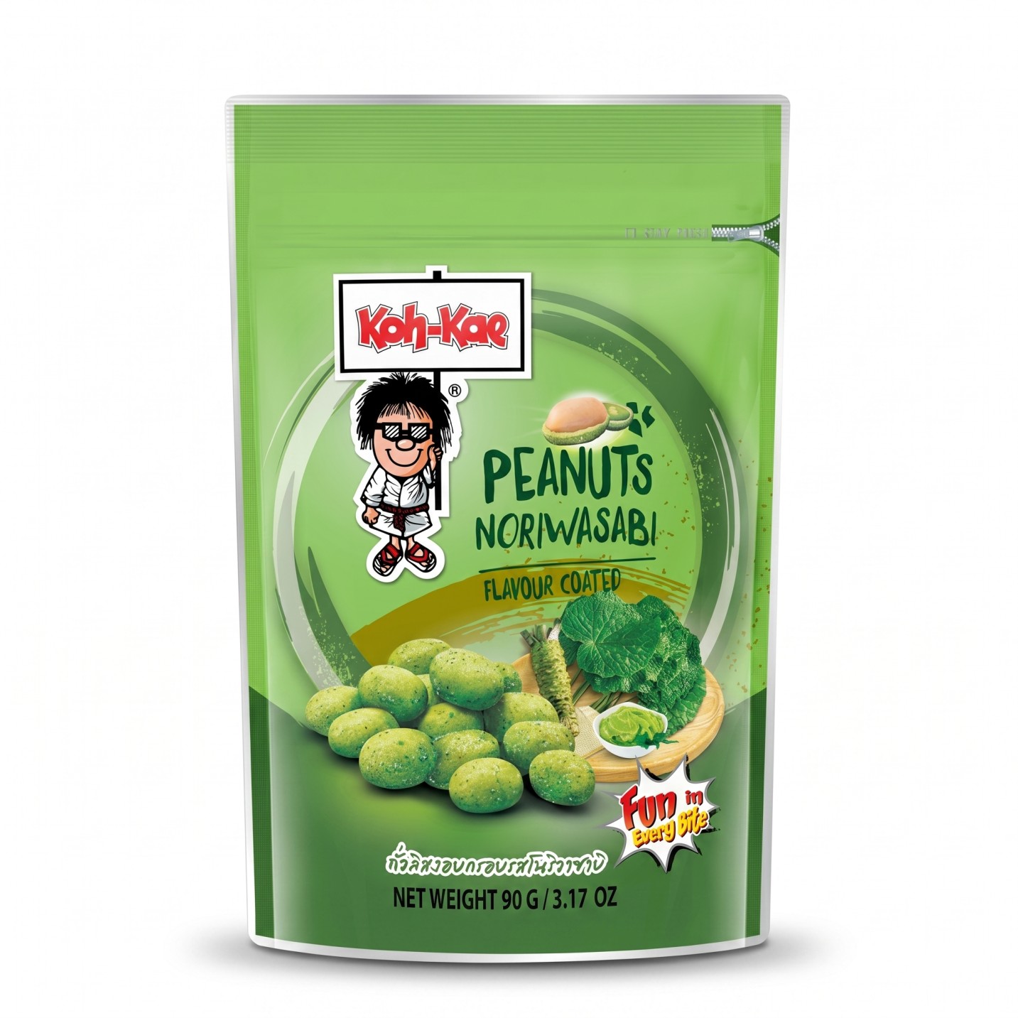 Koh-Kae Nori Wasabi Coated Peanuts Snacks 90g MRP 195