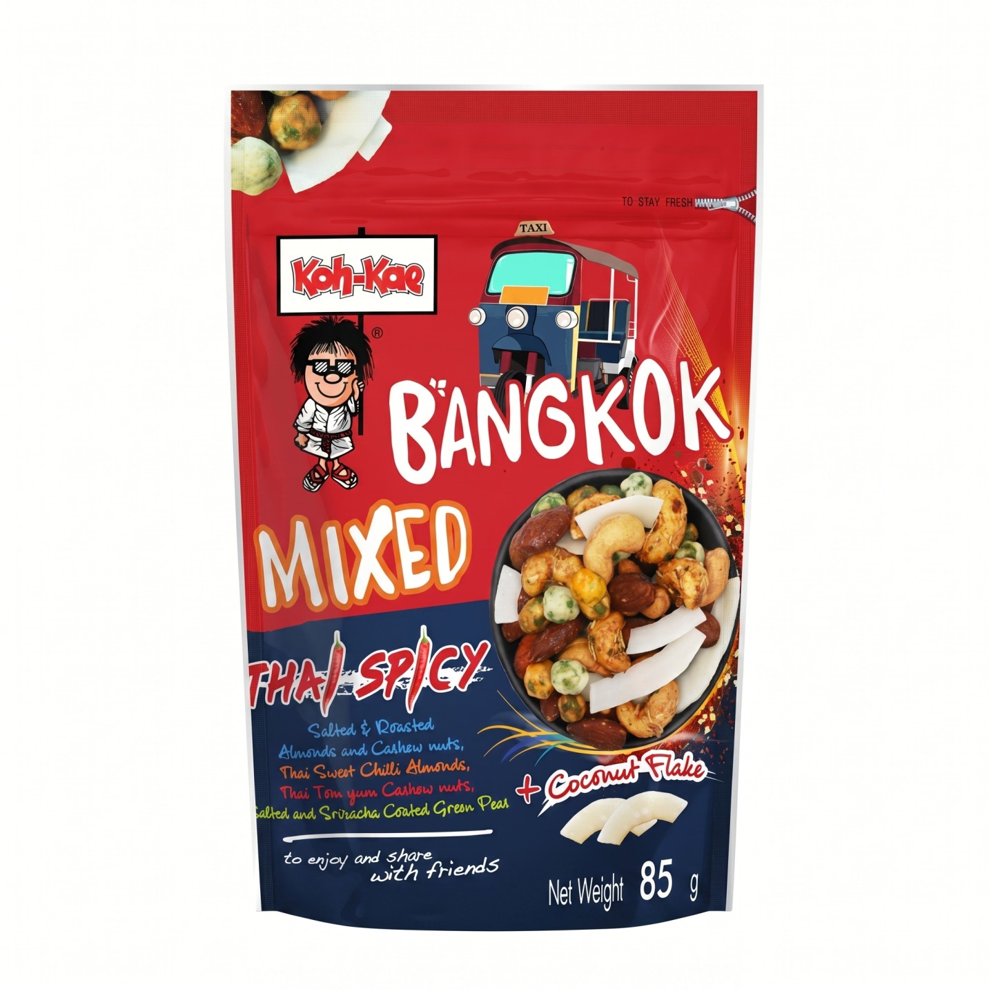Koh-Kae Bangkok Mixed Snack Peanuts 85g MRP 550