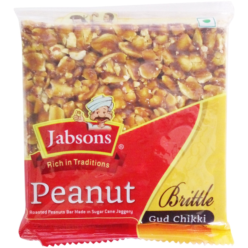 Jabsons Chikki Peanuts Gud 100gm MRP 135