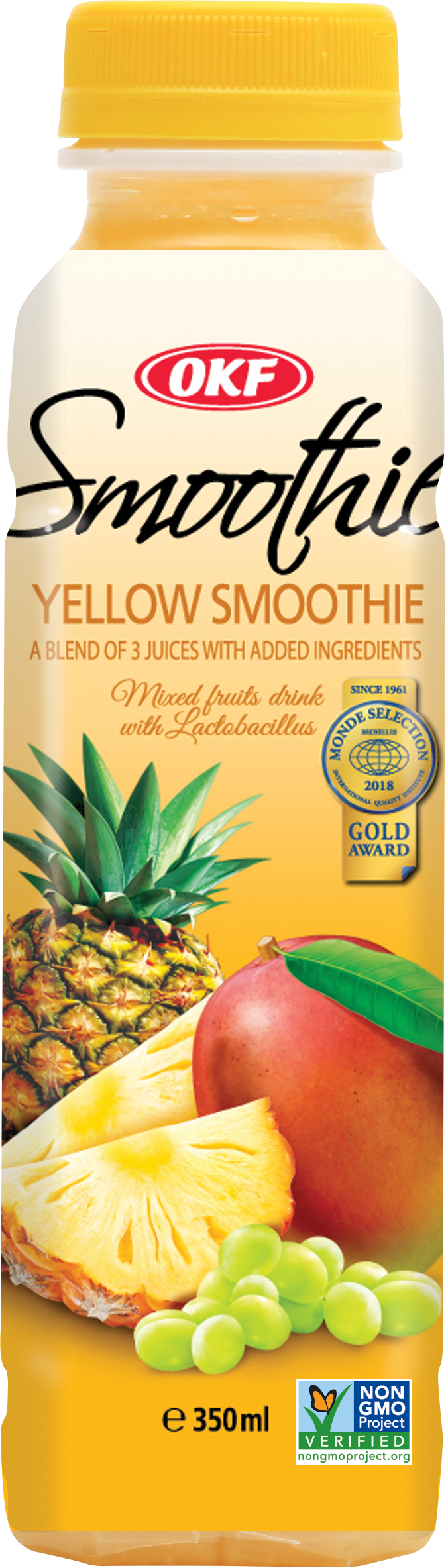 OKF Yellow Smoothie Drink Mixed Fruits 250ml MRP 260